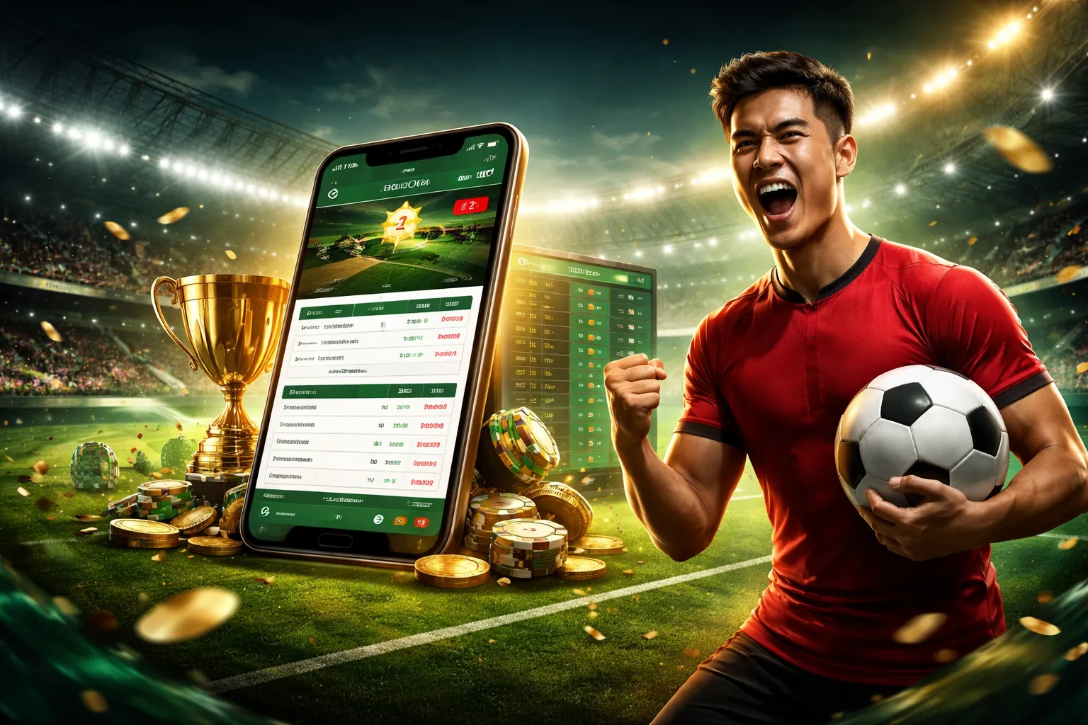 Giao diện ứng dụng 188bey APK với các tính năng cá cược