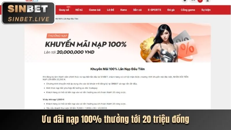 Thưởng chào mừng 188bey